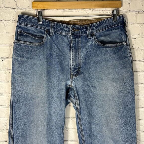 Duluth Men's Ballroom Relaxed Fit Jeans size 36x32 Workwear Cotton Denim 86069 - Picture 2 of 10